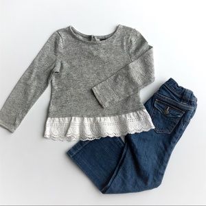 Gap girls shirt and jeans
